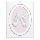 Quadrinho Balé Strass Sapatilhas Quarto Bebê Infantil Menina Quadrinho Balé Strass Sapatilhas Quarto Bebê Infantil Menina