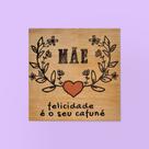 Quadrinho Decorativo de Madeira - Felicidade é seu Cafuné Quadrinho Decorativo de Madeira - Felicidade é seu Cafuné