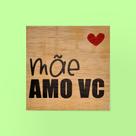 Quadrinho Decorativo de Madeira - Mãe Amo Você Quadrinho Decorativo de Madeira - Mãe Amo Você