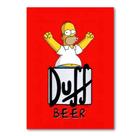 Quadrinhos decorativos - Homer the simpsons cerveja duff