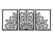 Quadro 3 Mandala Decorativo Quadro Para Quarto Quadro 3 Mandala Decorativo Quadro Para Quarto