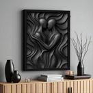 Quadro 3D "Almas Entrelaçadas"