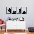 Quadro 3D Gatos