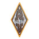 Quadro 3d Skyrim Emblema Dragão The Elder Scrolls V Quadro 3d Skyrim Emblema Dragão The Elder Scrolls V