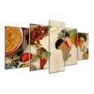 Quadro 5 Peças Tempero Cozinha País Comida Mapa Mosaico 04 Quadro 5 Peças Tempero Cozinha País Comida Mapa Mosaico 04