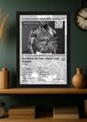 Quadro 50 Cent Get Rich or Die Tryin (Black&white) Com Vidro Tamanho:21cm x 30cm (A4)