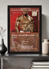 Quadro 50 Cent Get Rich or Die Tryin (Colored) Com Vidro Tamanho:21cm x 30cm (A4)