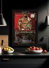 Quadro 50 Cent Get Rich or Die Tryin (Dark) Com Vidro Tamanho:21cm x 30cm (A4)
