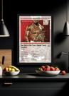 Quadro 50 Cent Get Rich or Die Tryin (Light) Com Vidro Tamanho:21cm x 30cm (A4)