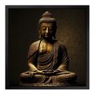 Quadro 50cm X 50cm Buda Dourado Tropical Artes