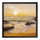 Quadro 50cm X 50cm Paisagem Sol e Mar Tropical Artes