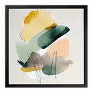 Quadro 50cm X 50cm Tintas Coloridas Abstratas Tropical Artes