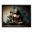 Quadro 60cm X 80cm Buda Fundo Abstrato Tropical Artes