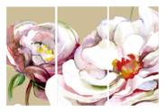 Quadro 70X150cm em Impressão Digital trio floral pastel II Atelier Valverde