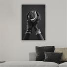Quadro 90x60cm Mulher Mão Joia Prata Canvas Quadro 90x60cm Mulher Mão Joia Prata Canvas