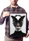 Quadro A Mulher E A Borboleta Arte Moderna Decoração