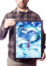 Quadro A Viagem De Chihiro Anime Haku Arte Dragão