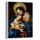 Quadro A Virgem Maria e Jesus Adormecido - Releitura da Obra de Sassoferrato (1660)