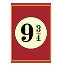 Quadro A3 em MDF Plataforma 9 3/4 - Placa