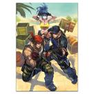 Quadro A3 em MDF The King of Fighters Trio Leona