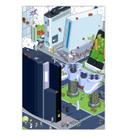 Quadro A4 em MDF Cidade Games 002 - Placa