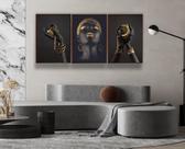 quadro abstrato - african girl
