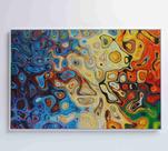 Quadro abstrato amebas