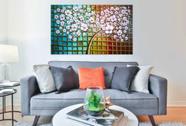 Quadro abstrato arvore moderna 70x100cm