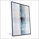 Quadro Abstrato Azul Vinil Sem Vidro