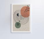 Quadro abstrato circulo e pontos 2 Quadro abstrato circulo e pontos 2