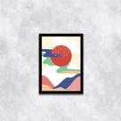Quadro Abstrato Figurativo Colors Nature III 33x24cm - com vidro