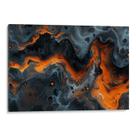 Quadro Abstrato - Fluxo de Lava Ardente