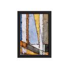 Quadro Abstrato Geométrico Colorido Moldura Preta 33x43cm Quadro Abstrato Geométrico Colorido Moldura Preta 33x43cm