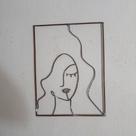 Quadro abstrato metal