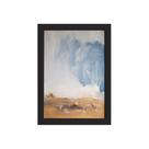 Quadro Abstrato para Sala Deserto Moldura Preta 33x43cm