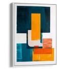 Quadro Abstrato - Pintura das Formas Geométricas Vibrantes Quadro Abstrato - Pintura das Formas Geométricas Vibrantes