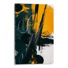 Quadro Abstrato - Pintura dos Traços Dinâmicos e Contrastantes