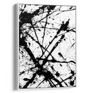 Quadro Abstrato Preto e Branco - Caos em Harmonia Explosiva Quadro Abstrato Preto e Branco - Caos em Harmonia Explosiva