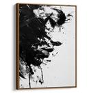 Quadro Abstrato Preto e Branco - Vislumbre da Alma Fragmentada