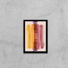 Quadro Abstrato Tons Marsala III 24x18cm