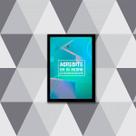 Quadro Acredite Em Si Mesmo 33x24cm - com vidro Quadro Acredite Em Si Mesmo 33x24cm - com vidro