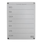 Quadro Acrílico Transparente Planner Semanal 30X20cm Com 4 Marcadores TILIBRA