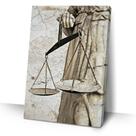 Quadro Advocacia 40x60 Recepção Deusa Da Justiça Retrô