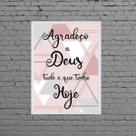 Quadro Agradeço A Deus Tudo O Que Tenho 24x18cm
