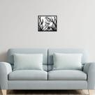 Quadro alto relevo agua viva preto fundo decorativo 32x38