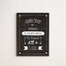 Quadro Amigo Até o Final 45x34cm - com vidro