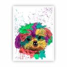 Quadro Animais Cachorro Dog Golden Retriever com Moldura Quadro Animais Cachorro Dog Golden Retriever com Moldura