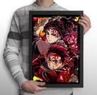 Quadro Anime Demon Slayer - Tanjiro Kamado (Tamanho A3)