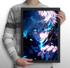 Quadro Anime Jujutsu Kaisen - Satoru Gojo (Tamanho A3)