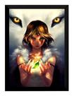 Quadro Anime Princesa Mononoke Mangá Arte Poster Moldurado